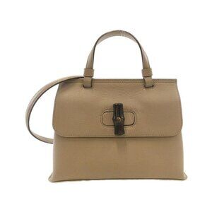 Gucci Bag Leather Silver Light Gray